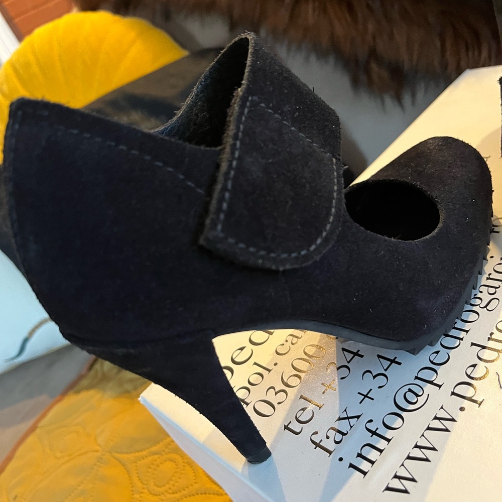 Pedro Garcia Black Suede Heels